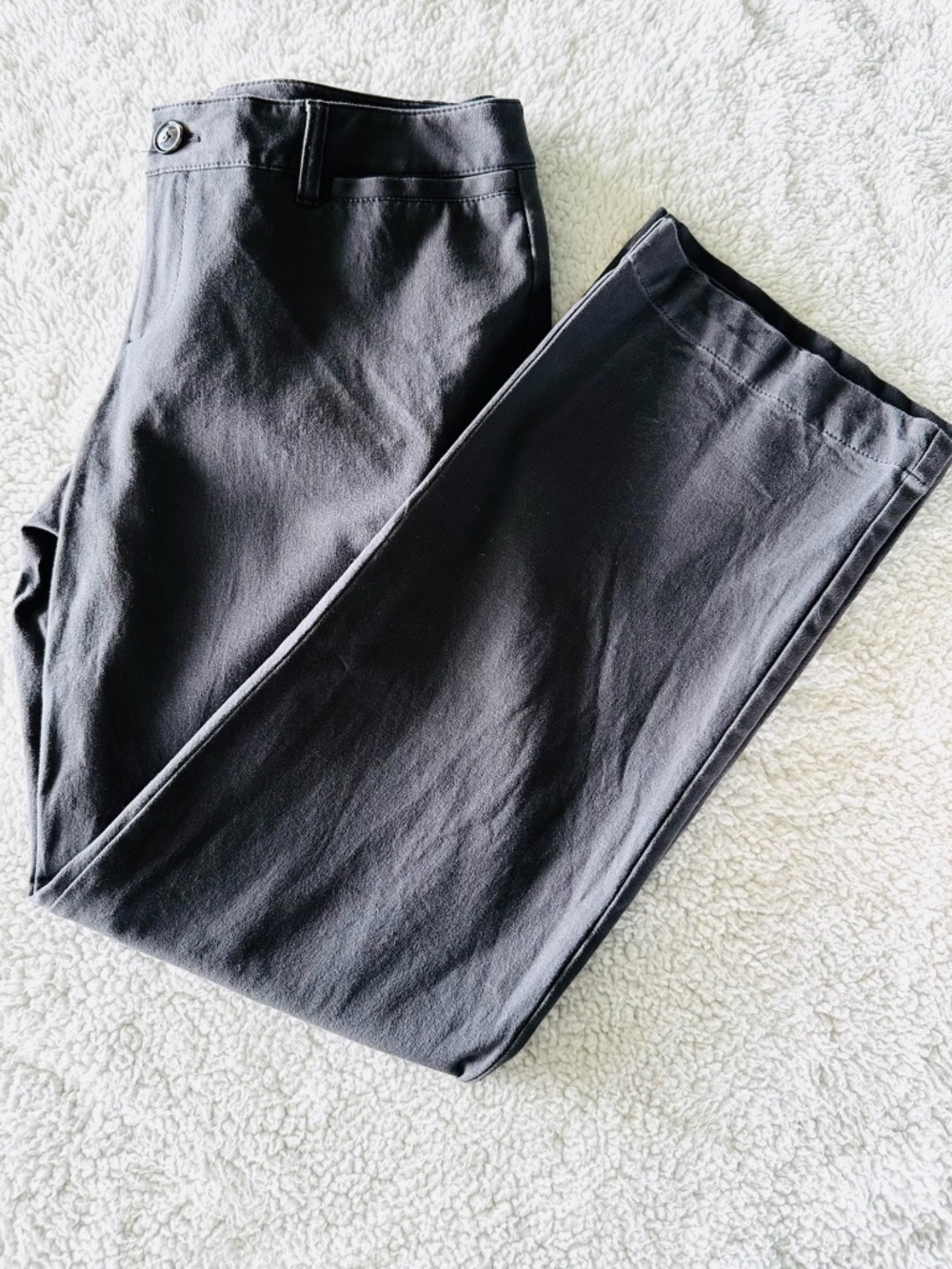 Eddie Bauer Capri Pants Womens 10 Slightly Curvy Fit Gray Utility Outdoor Casual